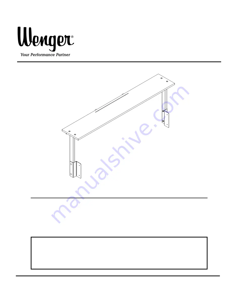 Wenger Piano Work Desk Assembly Instructions Download Page 1