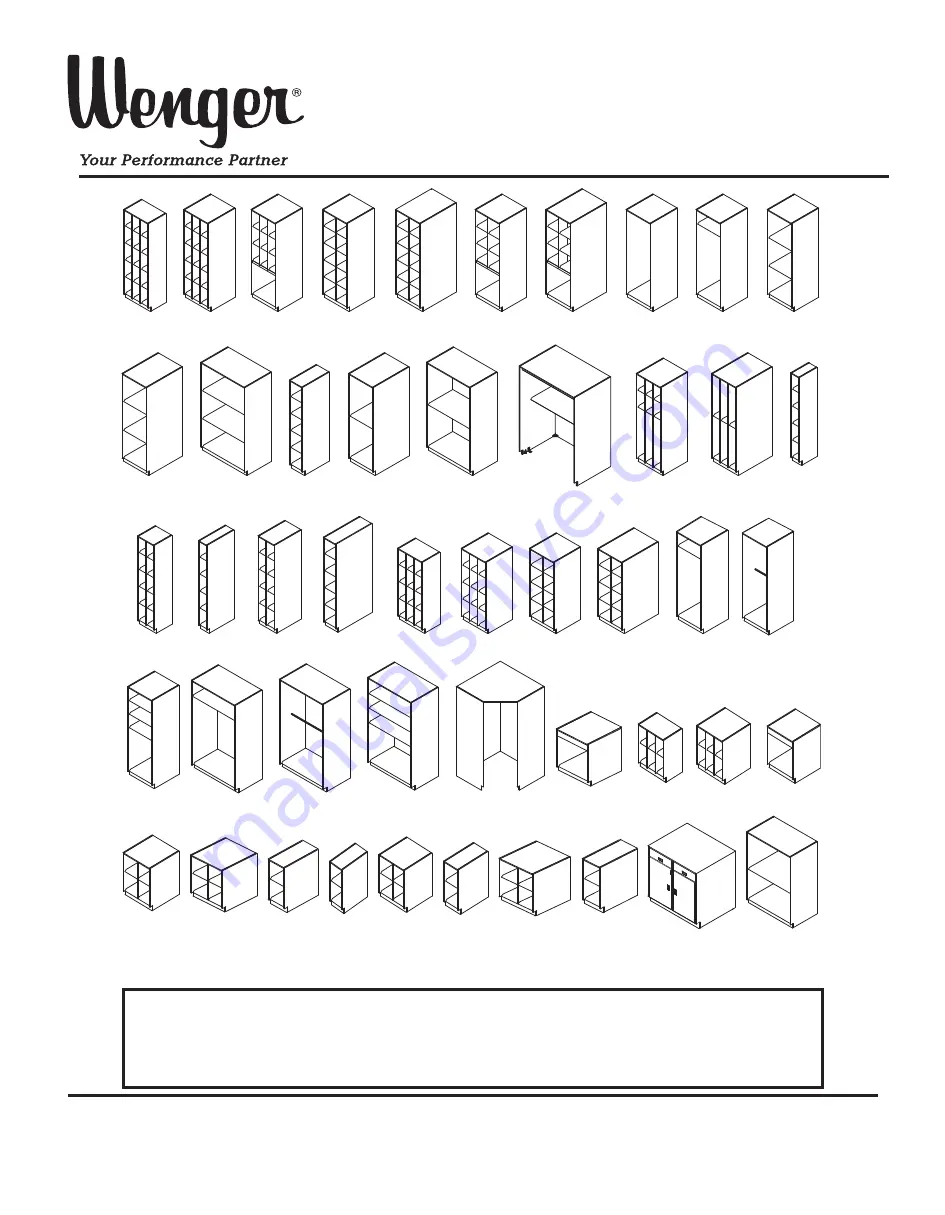 Wenger UltraStor 1 Assembly And Installation Instructions Manual Download Page 1