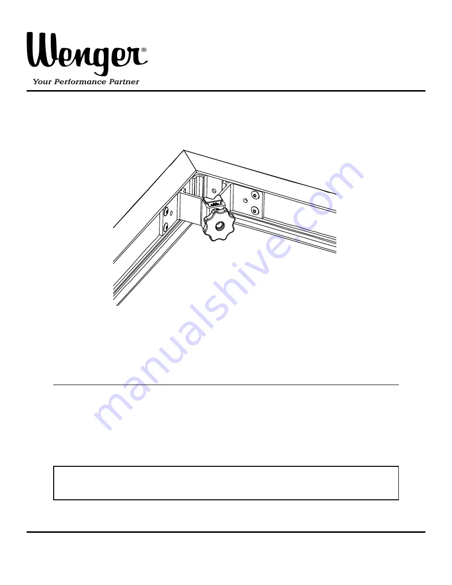 Wenger Versalite Dual Post Leg Pocket Refurbishing Kit Installation Instructions Manual Download Page 1