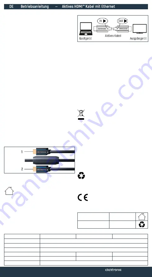 Wentronic clicktronic 39085 Скачать руководство пользователя страница 1