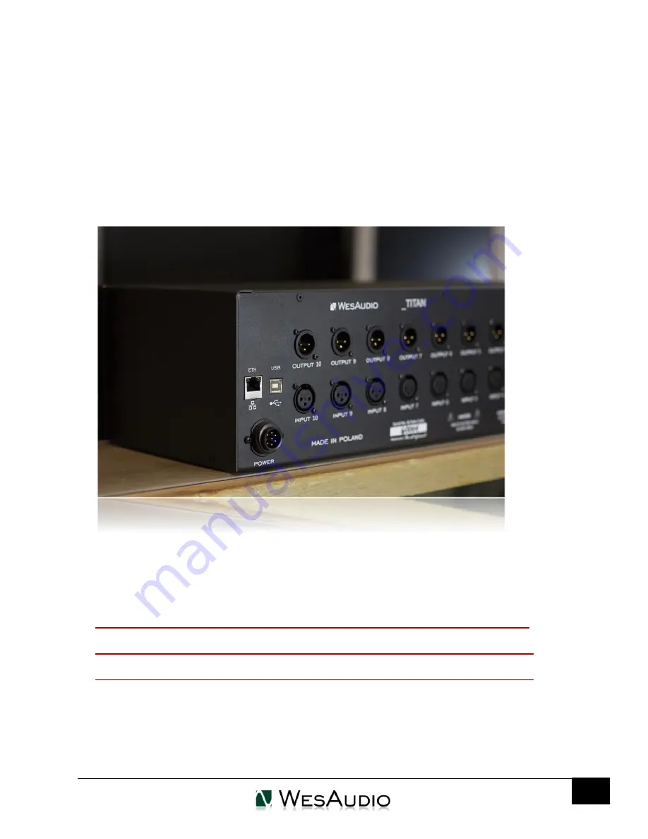 WesAudio _TITAN User Manual Download Page 13