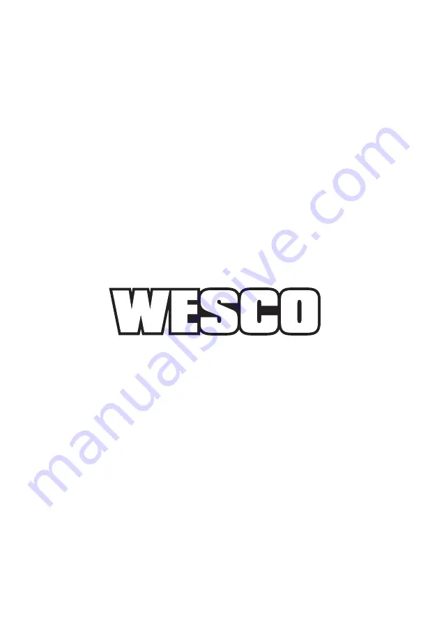 Wesco CSR18W Quick Start Manual Download Page 16