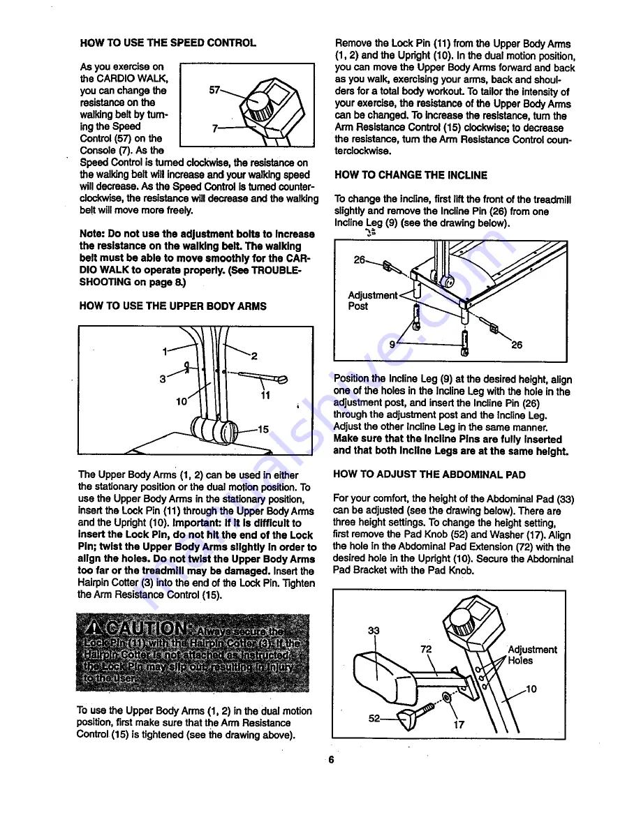 Weslo 831.150190 User Manual Download Page 6