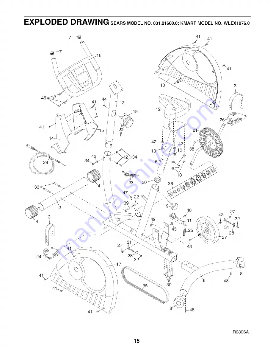 Weslo 831.21600.0 User Manual Download Page 15