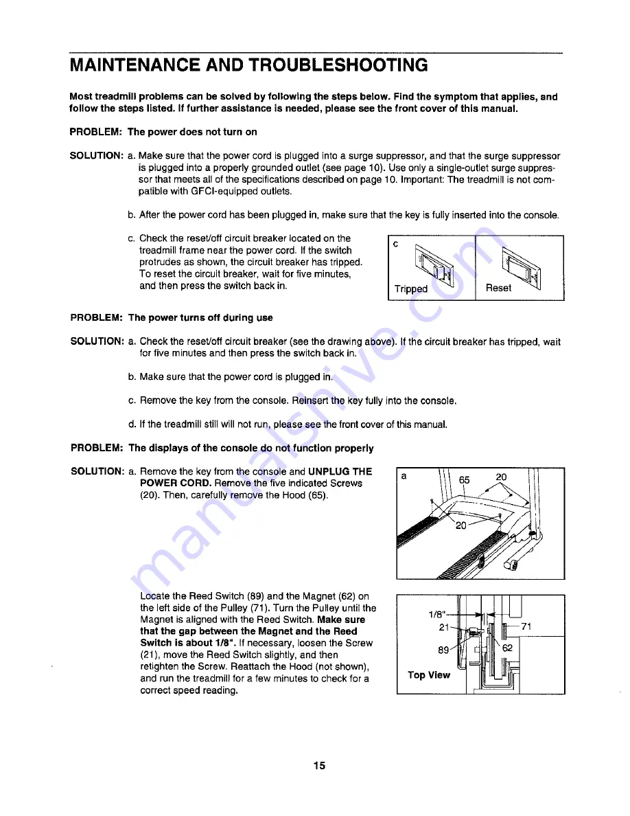 Weslo 831.24602.0 User Manual Download Page 15