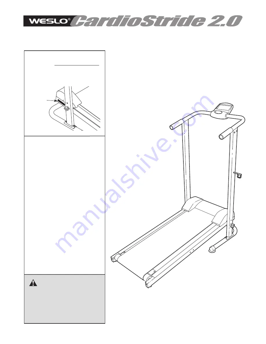 Weslo 831.24902.0 (Spanish) Manual Del Usuario Download Page 1