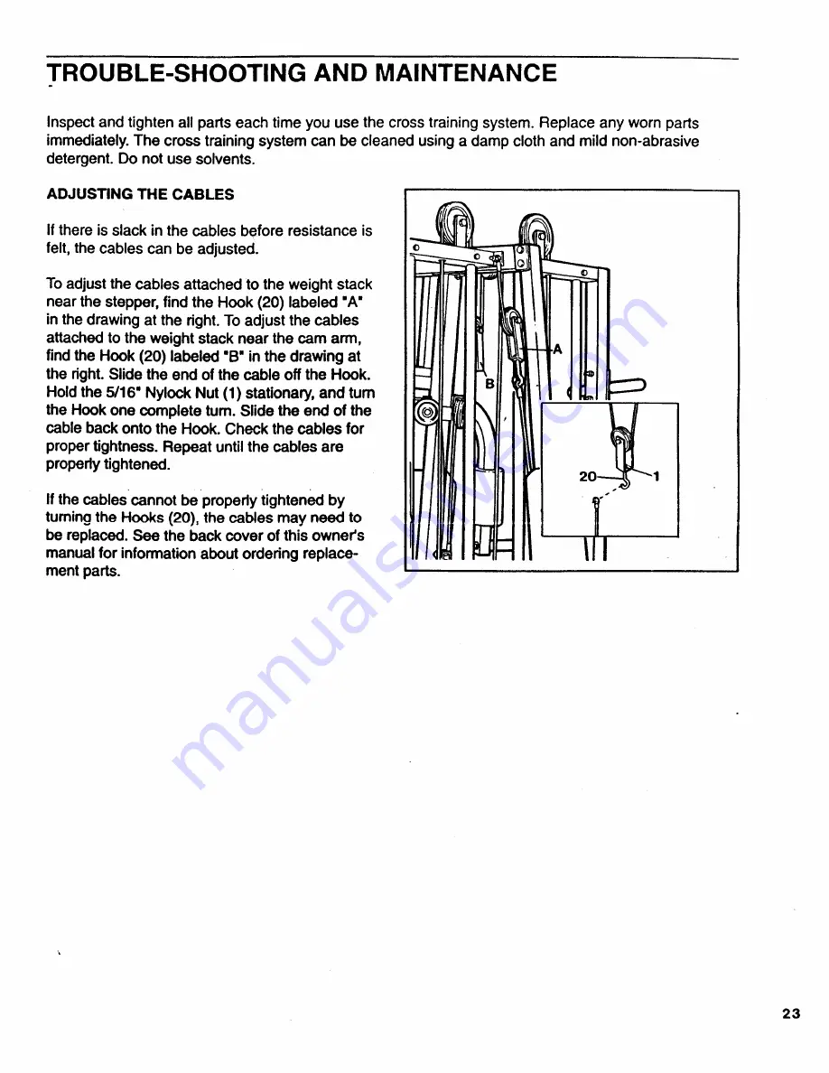 Weslo Body Shop 8 Manual Download Page 23