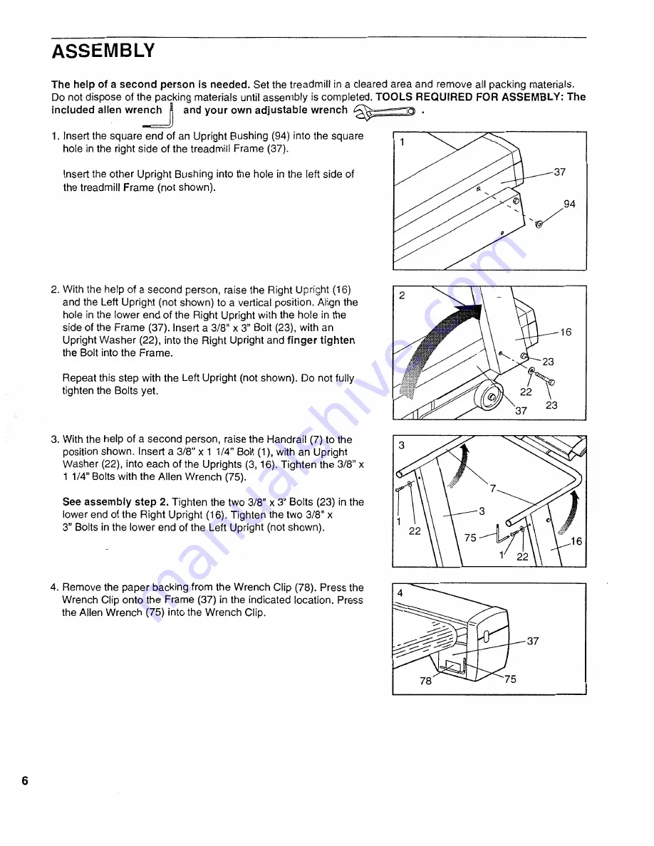 Weslo Cadence 10.0s Manual Download Page 6