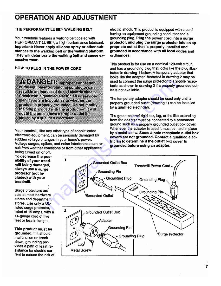 Weslo Cadence 1015 Скачать руководство пользователя страница 7