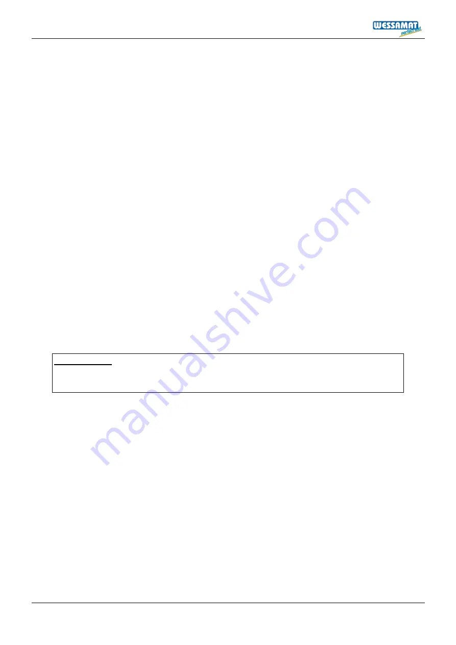 Wessamat BlueLine W 19 L User Manual Download Page 95