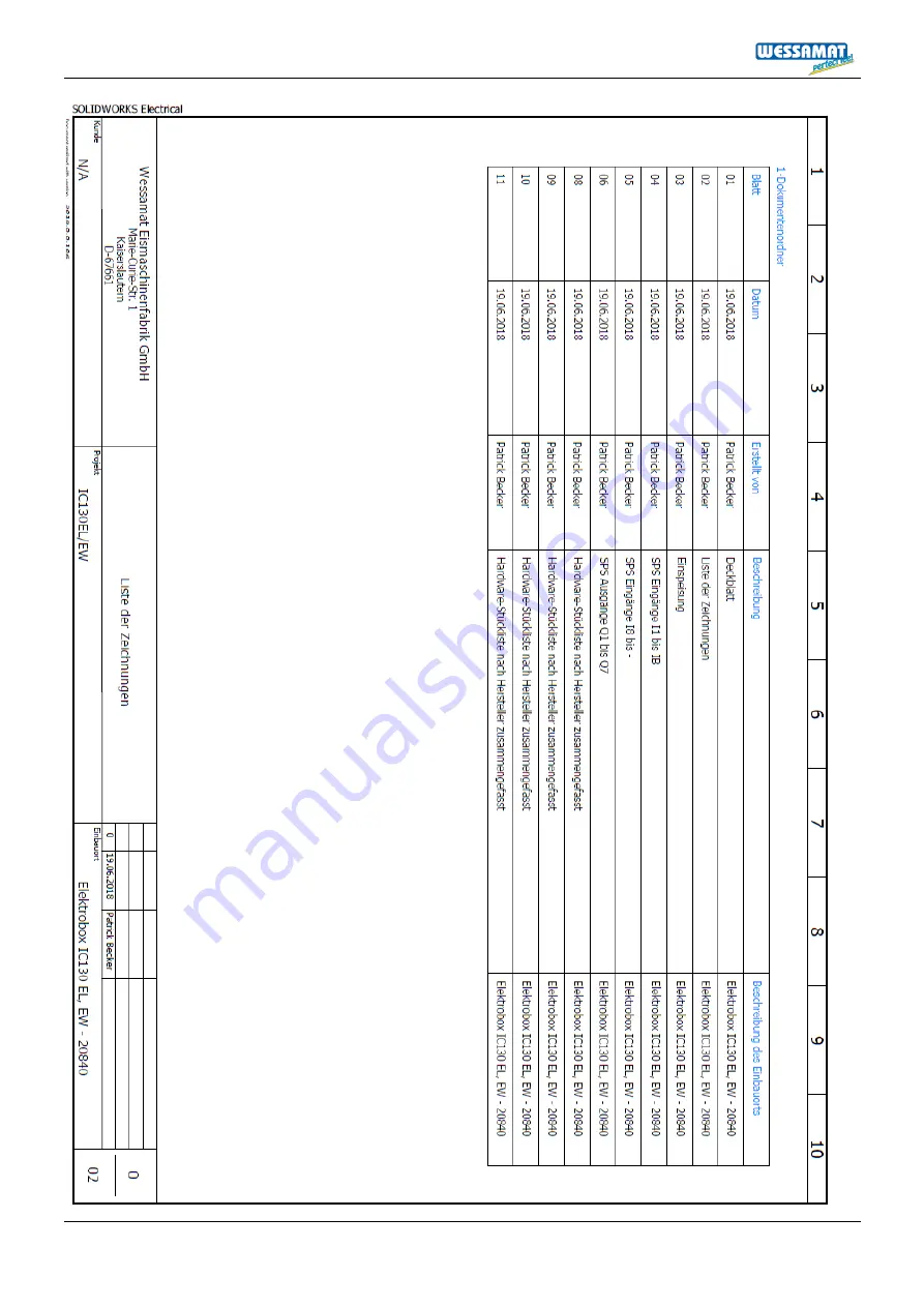 Wessamat Cube-Line IC 130 EL User Manual Download Page 39