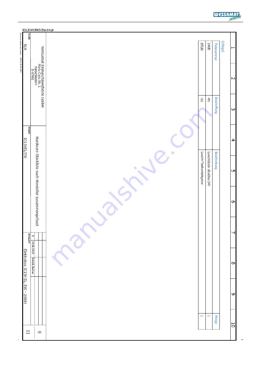 Wessamat Cube-Line IC 130 EL User Manual Download Page 111