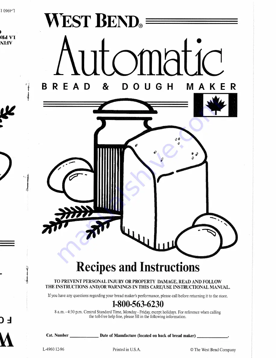 West Bend 41041Y Recipes And Instructions Download Page 1