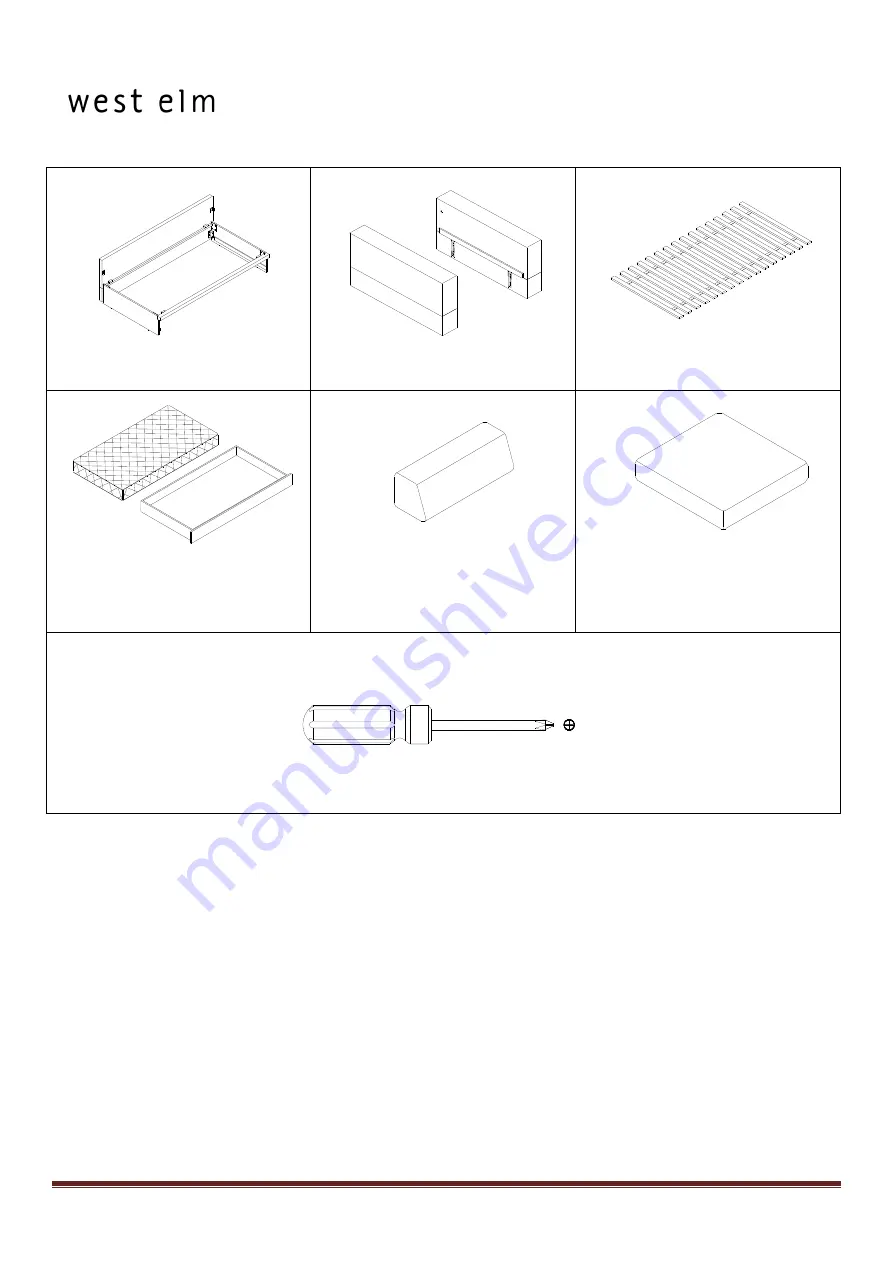 West Elm Emery 898614 Manual Download Page 2