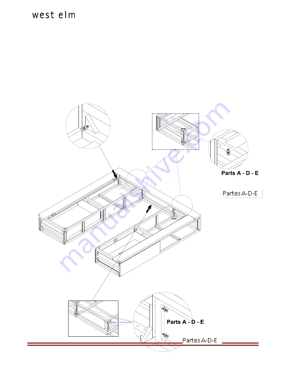 West Elm LOGAN Assembly Instructions Manual Download Page 6