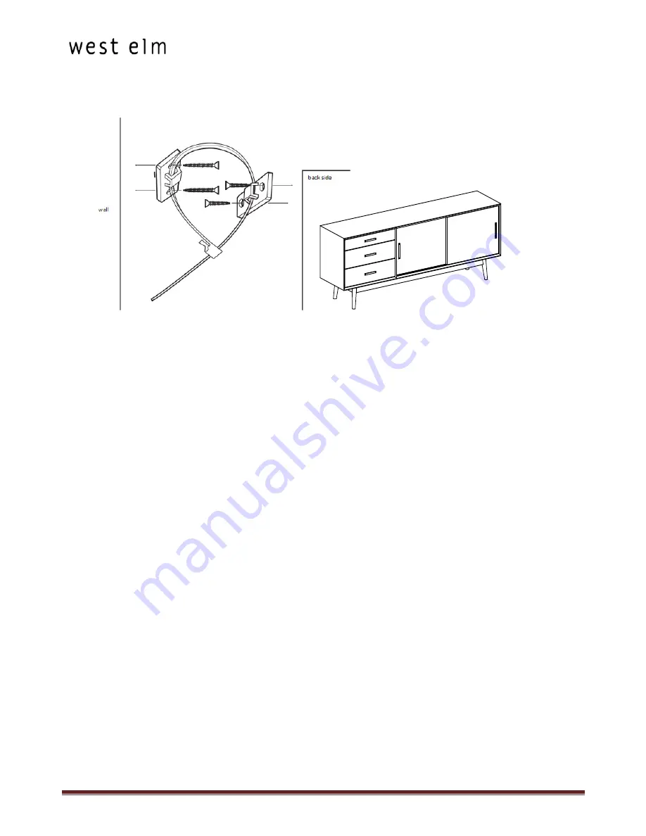 West Elm Mid-Century Console Скачать руководство пользователя страница 11