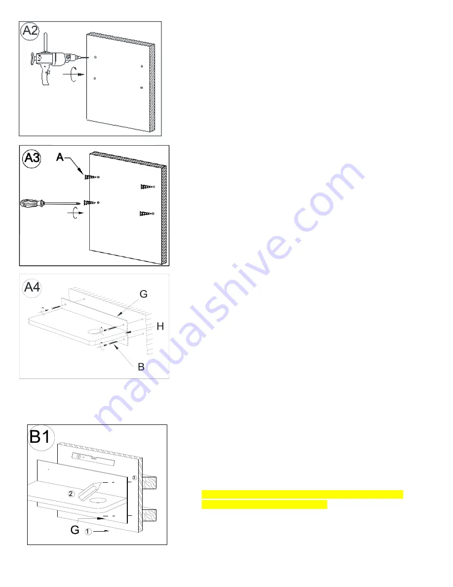 West Elm Wood and Glass Shelf Light Assembly Instructions Download Page 3