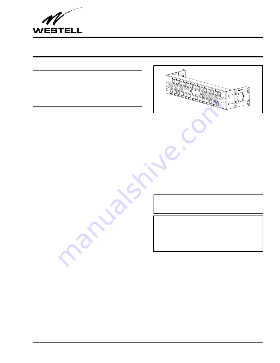 Westell RJ48C-28I2 Скачать руководство пользователя страница 1