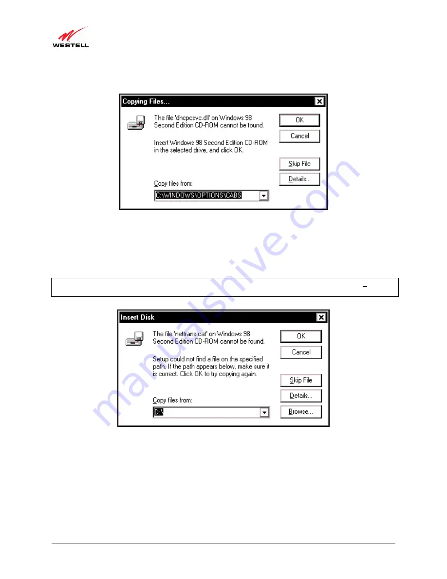 Westell VersaLink 7550 User Manual Download Page 21