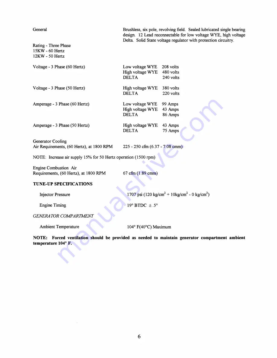 Westerbeke 12.0BTD50-HERTz Operator'S Manual Download Page 11