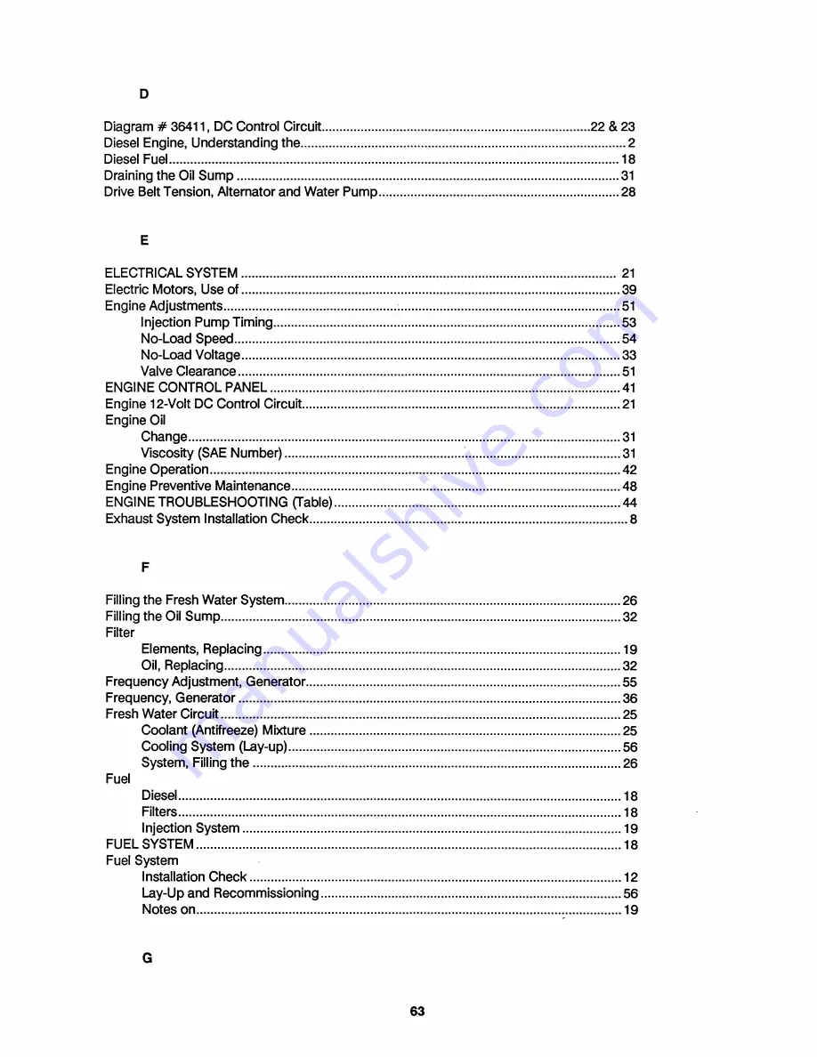 Westerbeke 12.0BTD50-HERTz Operator'S Manual Download Page 68