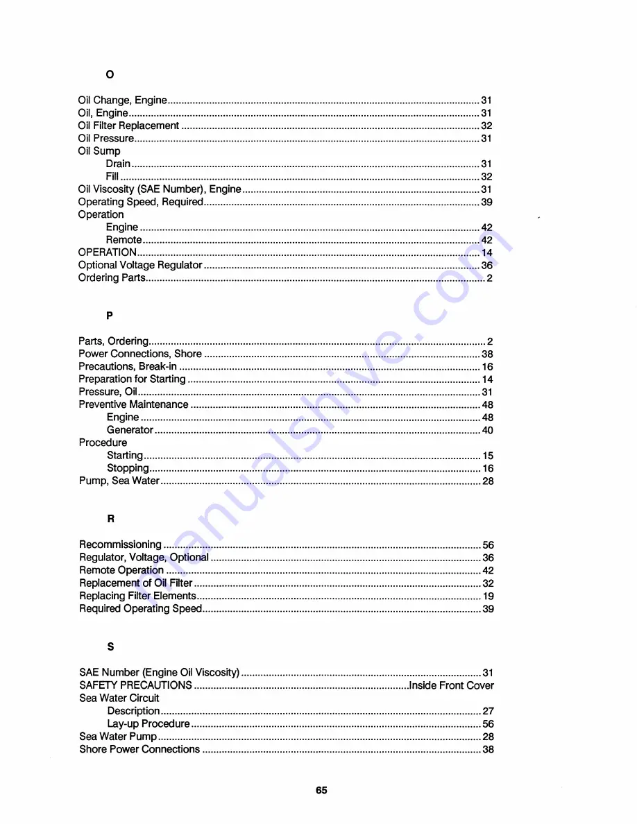 Westerbeke 12.0BTD50-HERTz Operator'S Manual Download Page 70