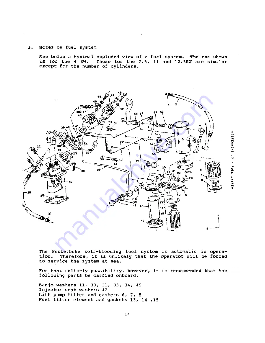 Westerbeke 12.5 KW-60Hz SBEG Operator'S Manual Download Page 15