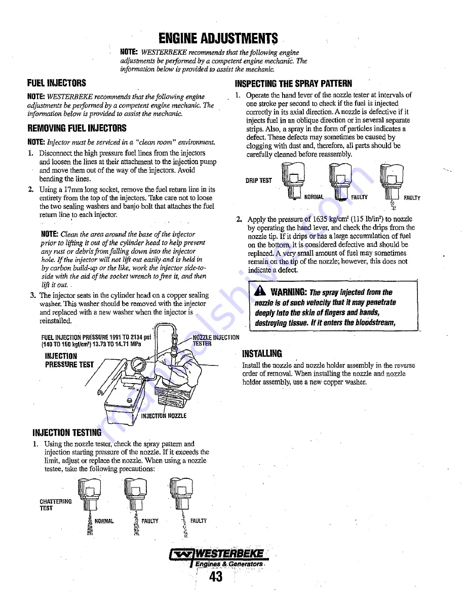 Westerbeke 12C- TWO Operator'S Manual Download Page 50