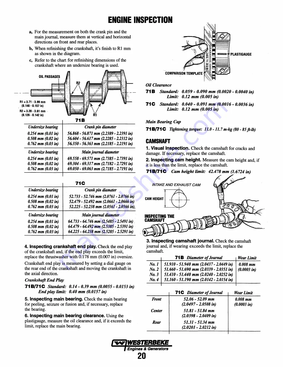 Westerbeke 16.0KW-60Hz BED Service Manual Download Page 26