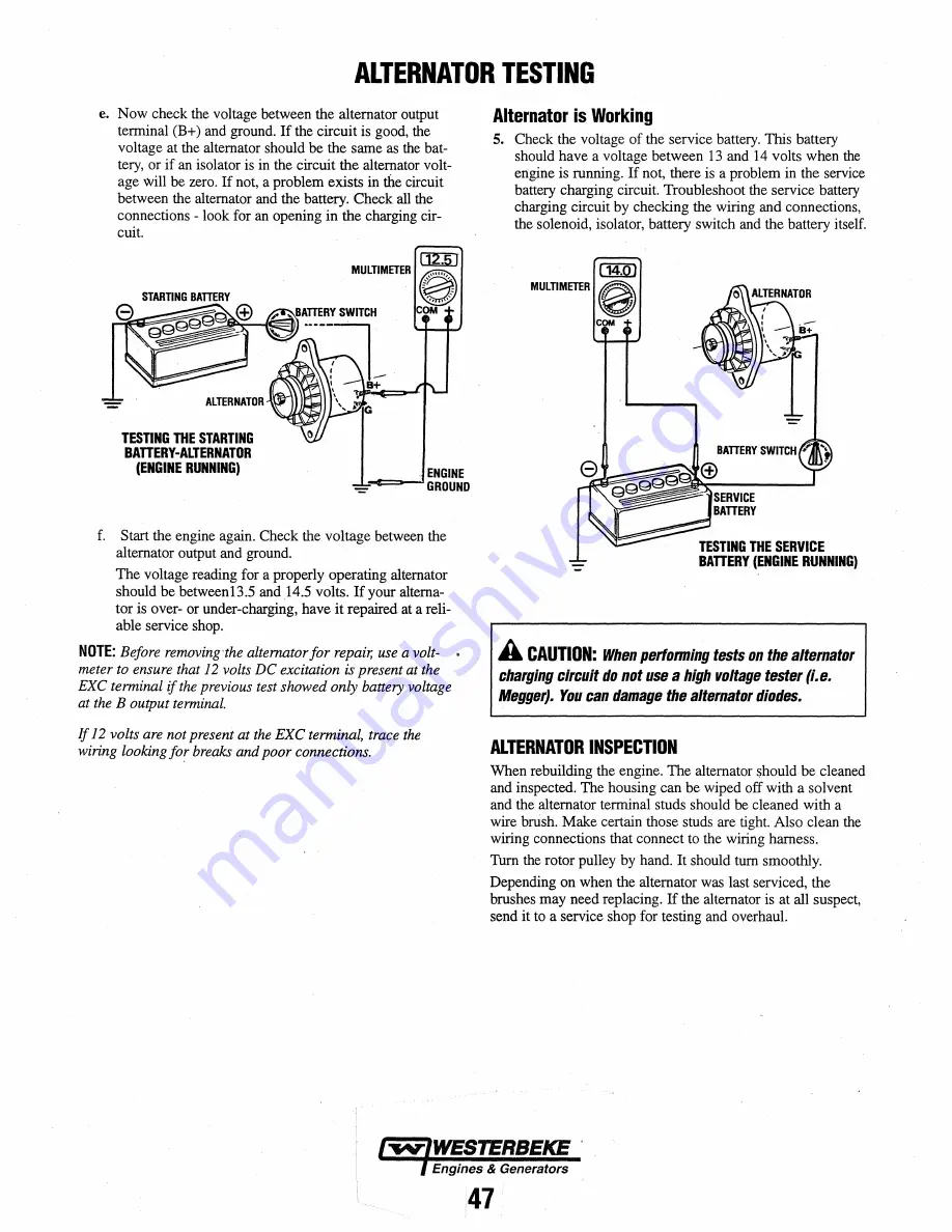 Westerbeke 16.0KW-60Hz BED Скачать руководство пользователя страница 53