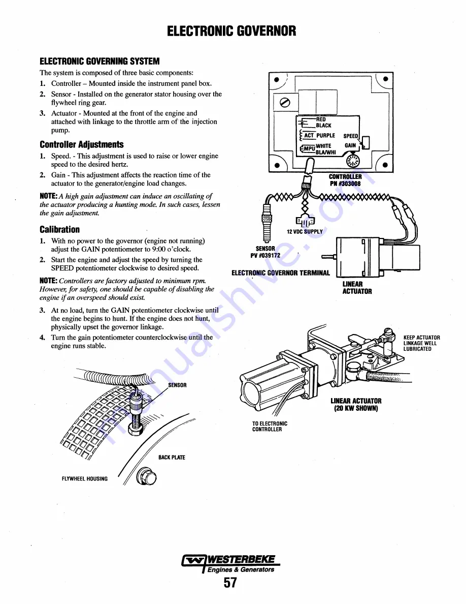 Westerbeke 16.0KW-60Hz BED Скачать руководство пользователя страница 63