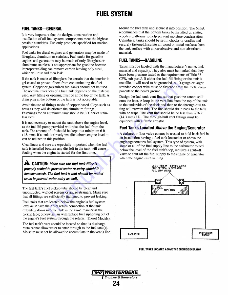 Westerbeke 20.0 SBEGA Installation Manual Download Page 32