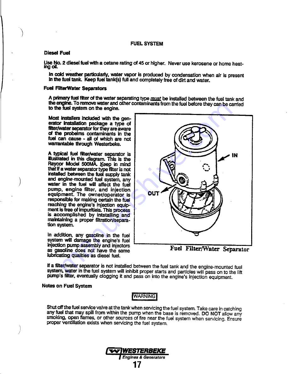 Westerbeke 20B TWO Operator'S Manual Download Page 23