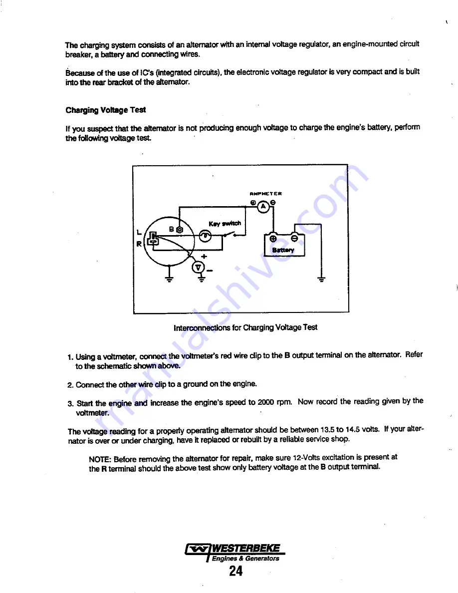 Westerbeke 20B TWO Operator'S Manual Download Page 30