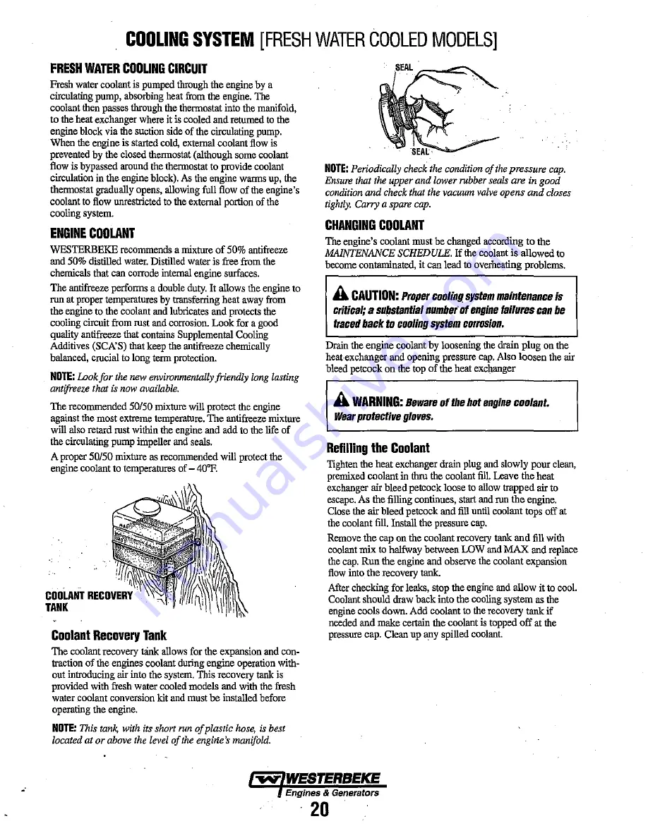 Westerbeke 3.0KW BCG Operator'S Manual Download Page 27