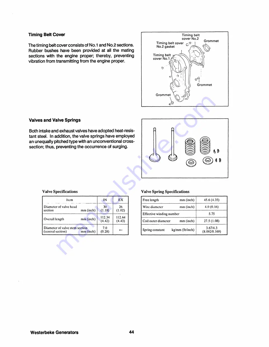 Westerbeke 3.5 KW BCG 50Hz Скачать руководство пользователя страница 48