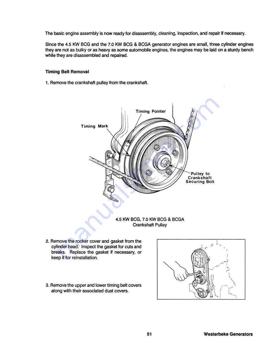 Westerbeke 3.5 KW BCG 50Hz Скачать руководство пользователя страница 55