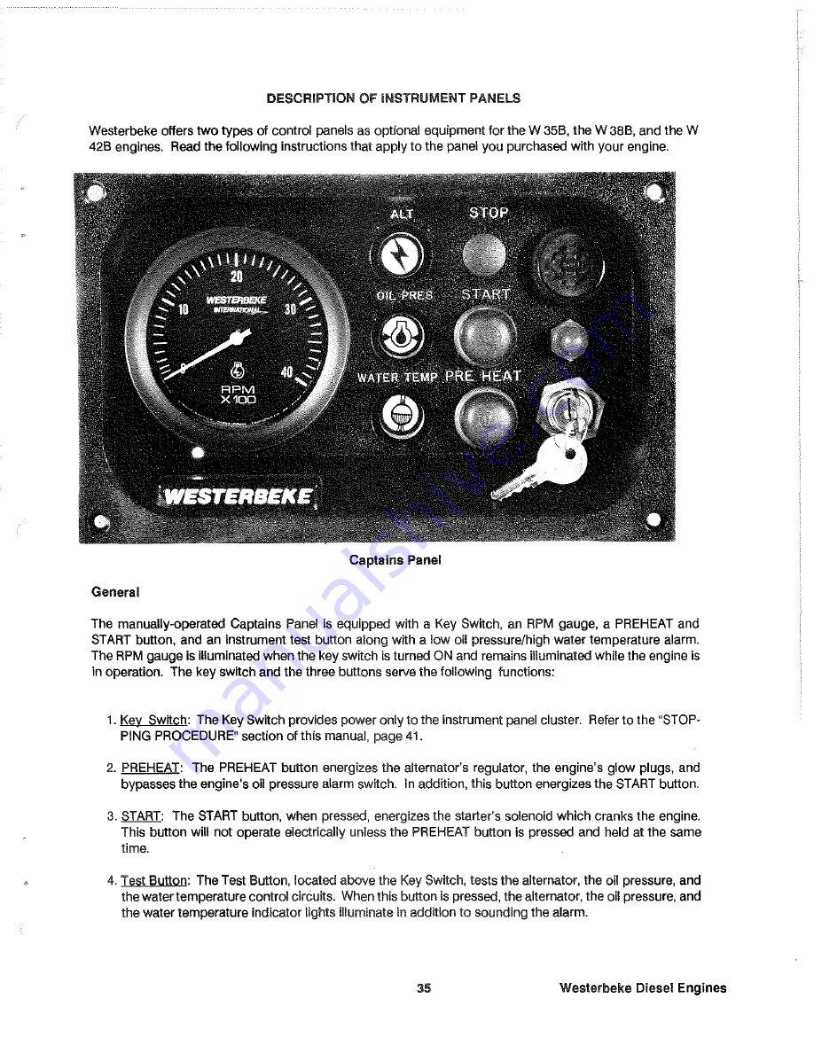 Westerbeke 35B THREE Operator'S Manual Download Page 37