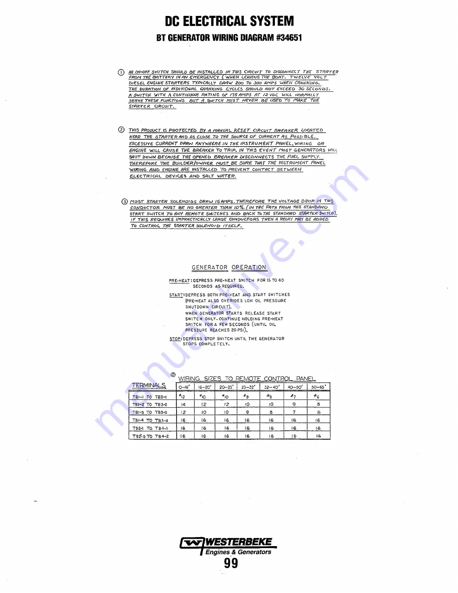 Westerbeke 38B FOUR Service Manual Download Page 105