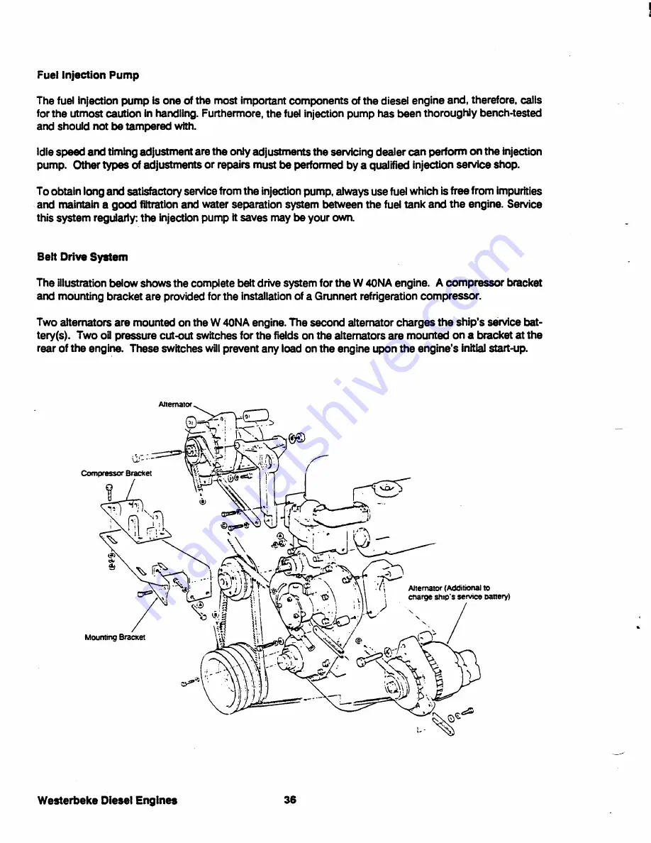 Westerbeke 40NA Operator'S Manual Download Page 38