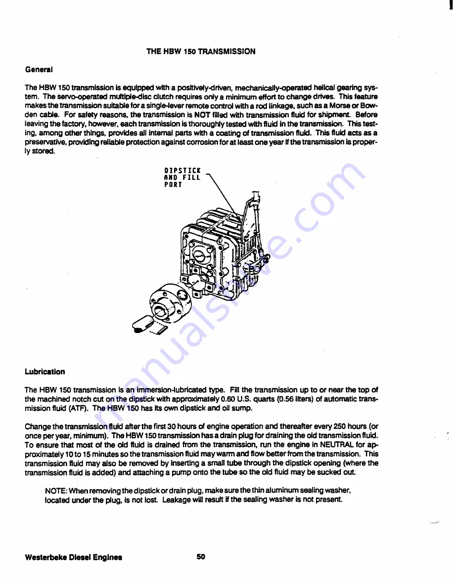 Westerbeke 40NA Operator'S Manual Download Page 52