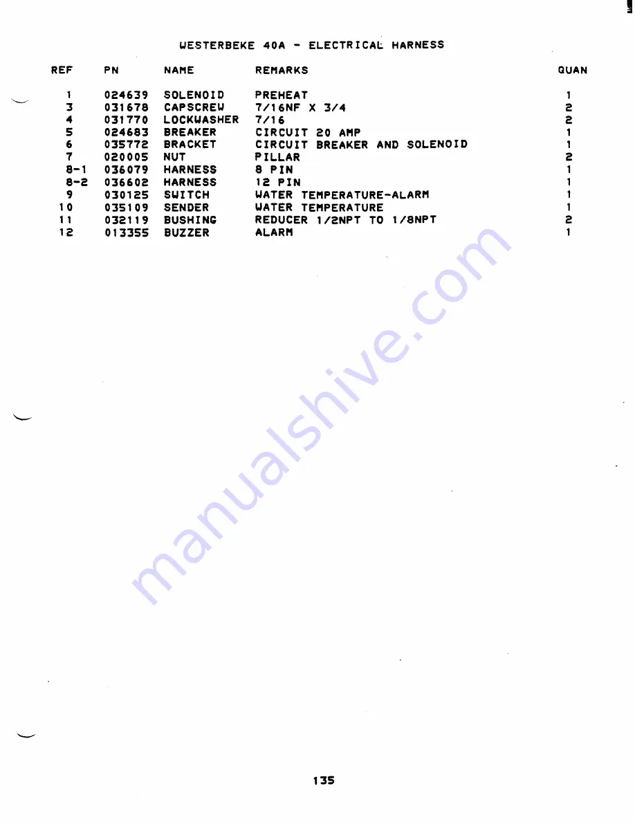 Westerbeke 40NA Operator'S Manual Download Page 111