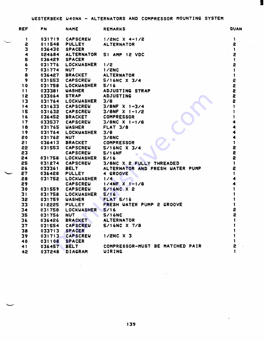 Westerbeke 40NA Operator'S Manual Download Page 115