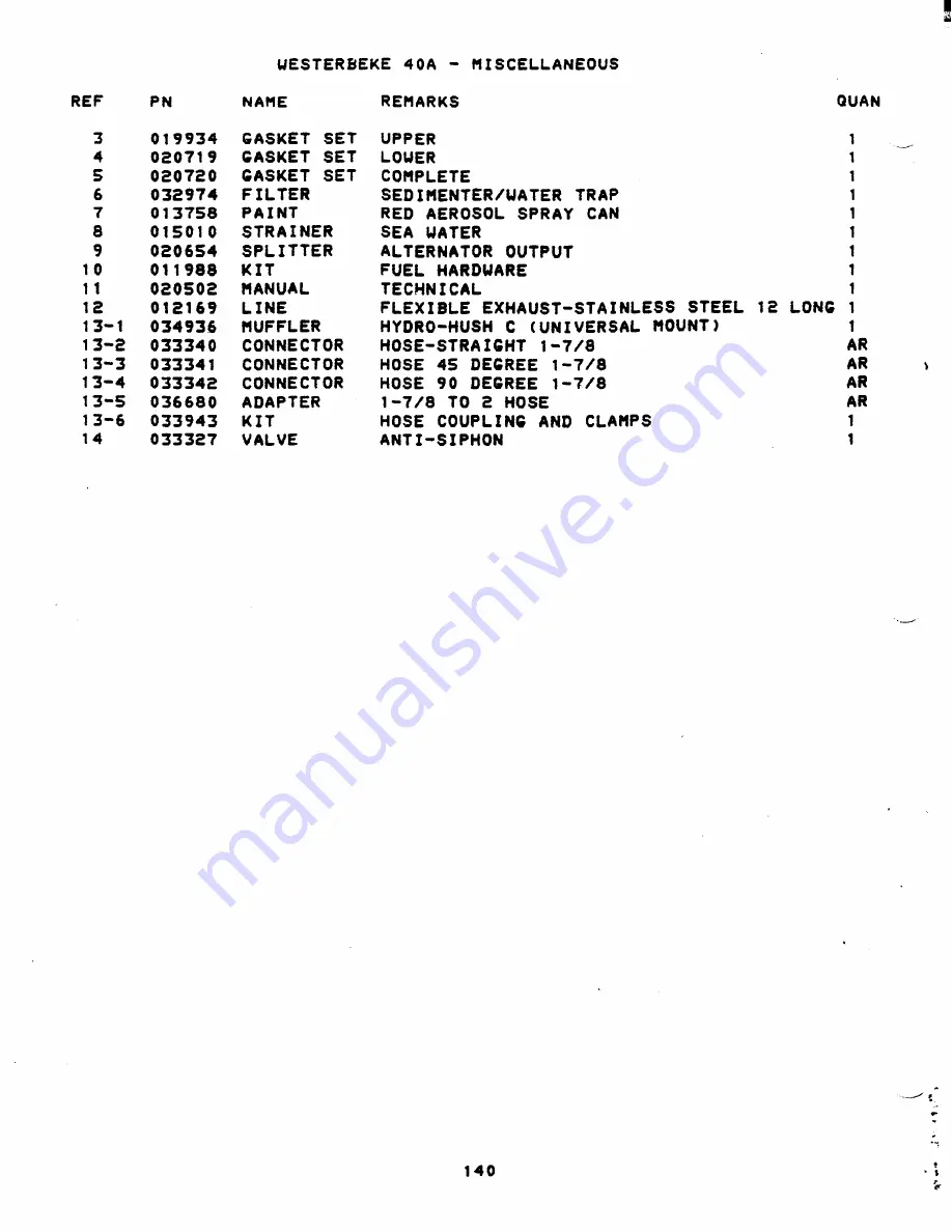 Westerbeke 40NA Operator'S Manual Download Page 116