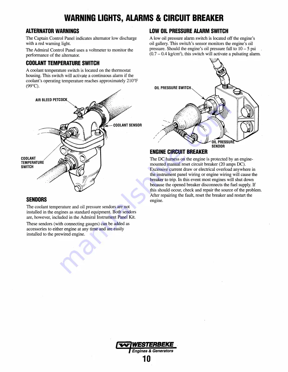 Westerbeke 44A FOUR - 35C THREE Operator'S Manual Download Page 16