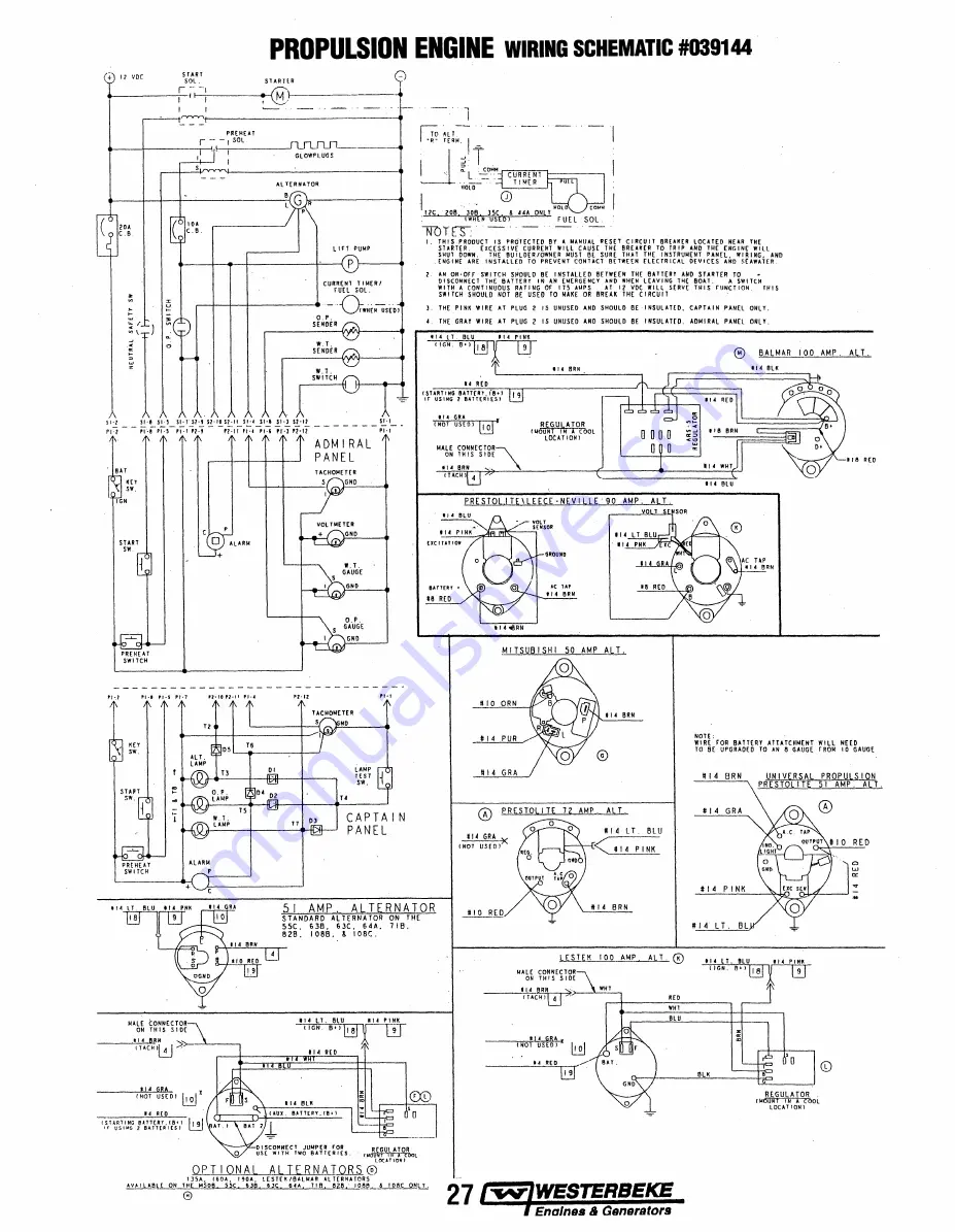 Westerbeke 44A FOUR - 35C THREE Operator'S Manual Download Page 33