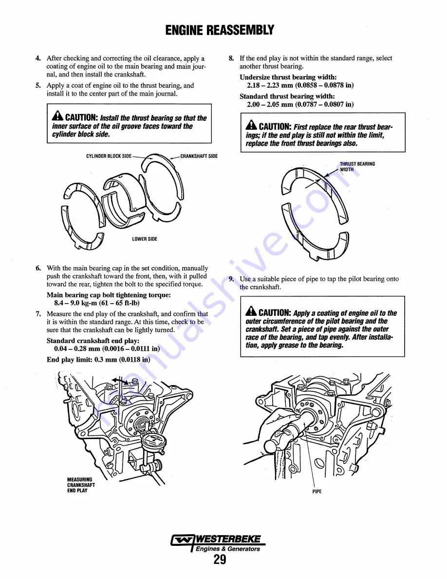 Westerbeke 55A FOUR Service Manual Download Page 35