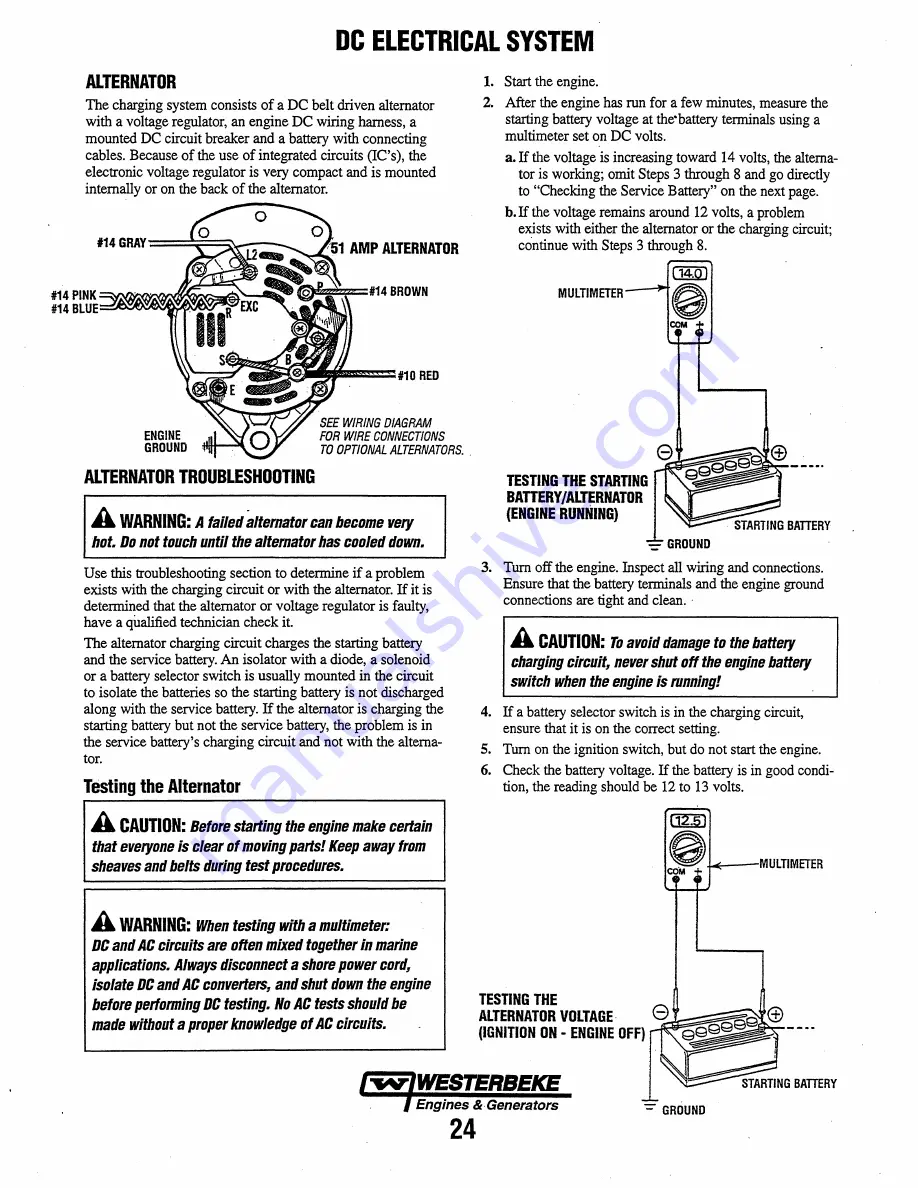 Westerbeke 64A FOUR Operator'S Manual Download Page 30