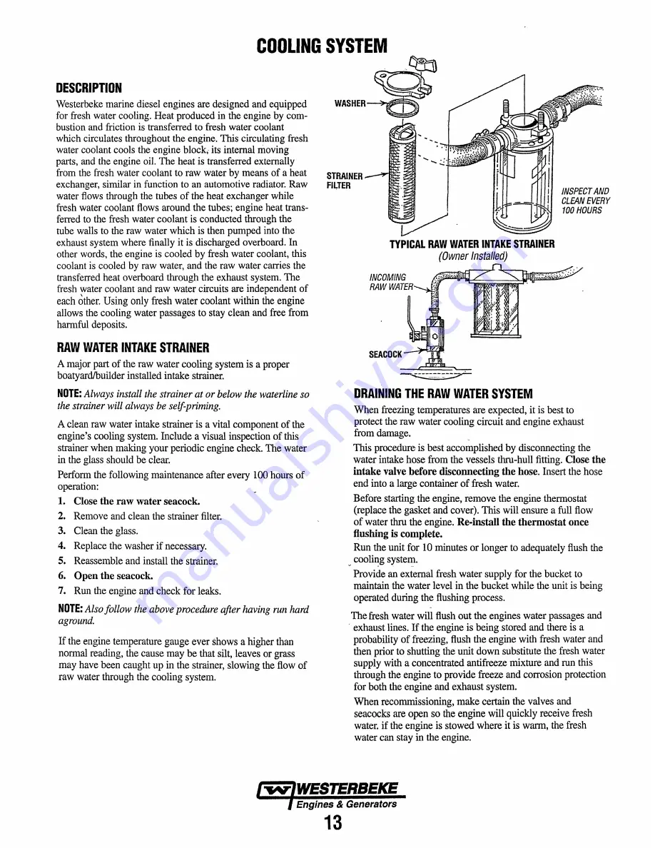 Westerbeke 65A-FOUR Operator'S Manual Download Page 19