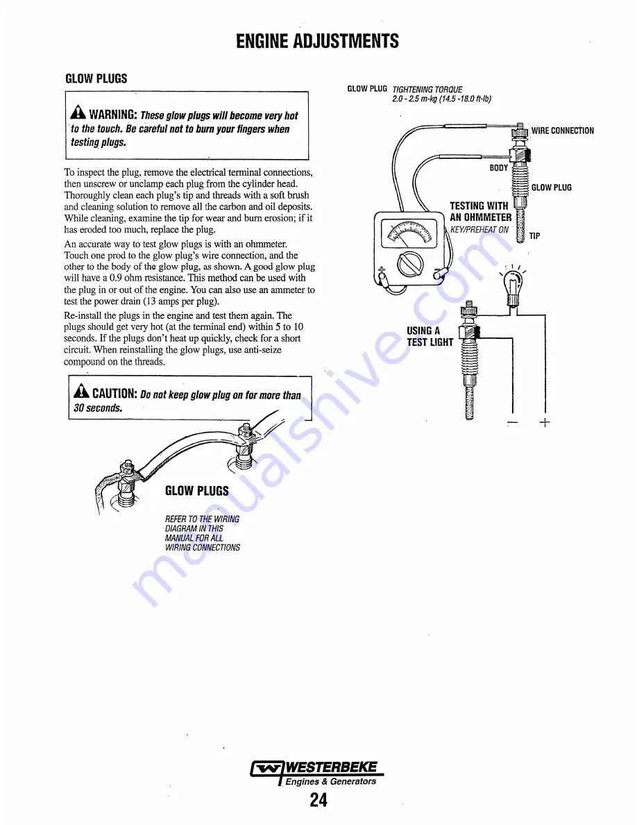 Westerbeke 65A-FOUR Operator'S Manual Download Page 30